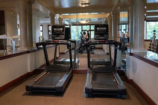 Fitness room at Hotel Exotic Plaza